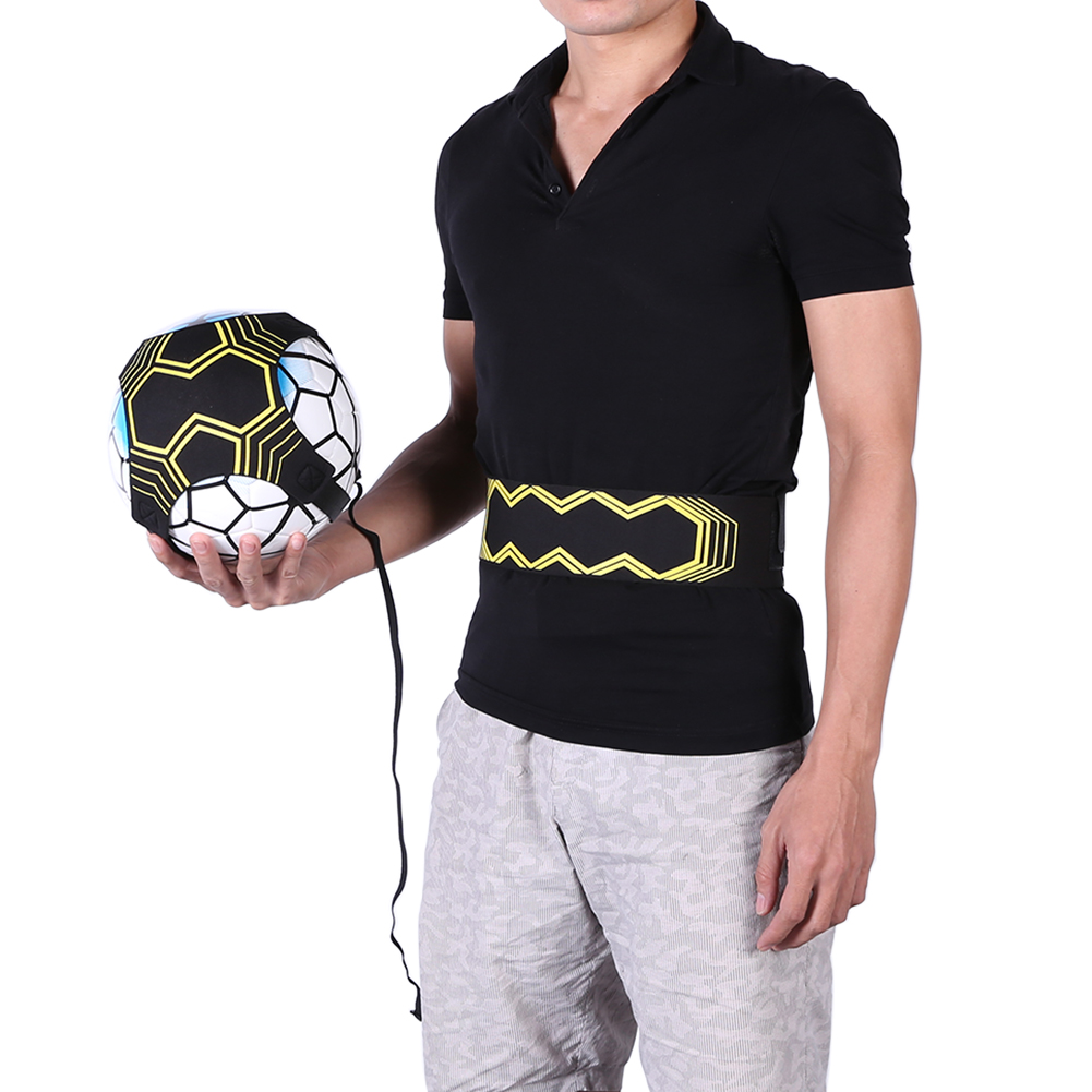 Soccer Trainer Football Kick Throw Solo Practice Training Aid Control Skills Adjustable Equipment Ball Bags