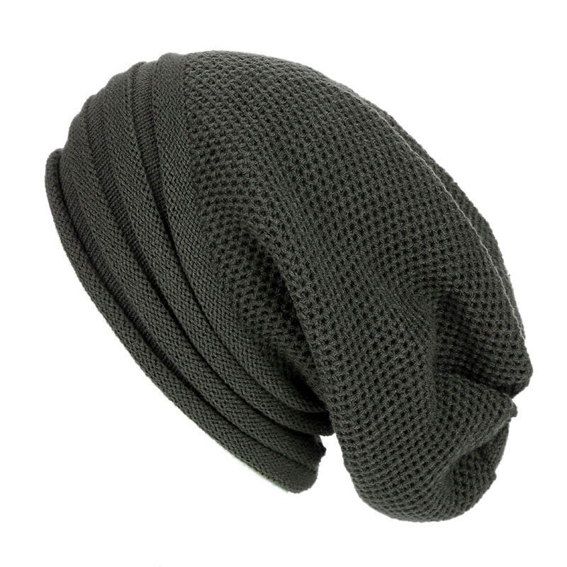 Vinter baggy slouchy beanie hat uld strikket varm afslappet slouchy cap til mænd kvinder xin