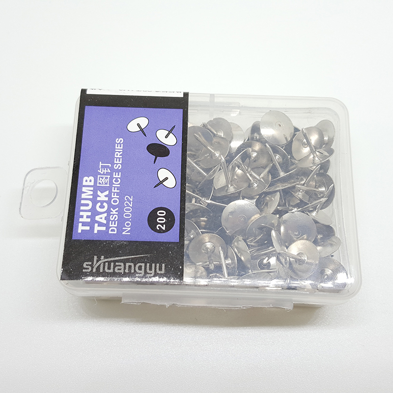 100 pcs/lot Silver Thumbtacks Drawing Pushpins Metal Map Tacks Cork Boards Pins Kawaii Stationery Pins Office School Supplies