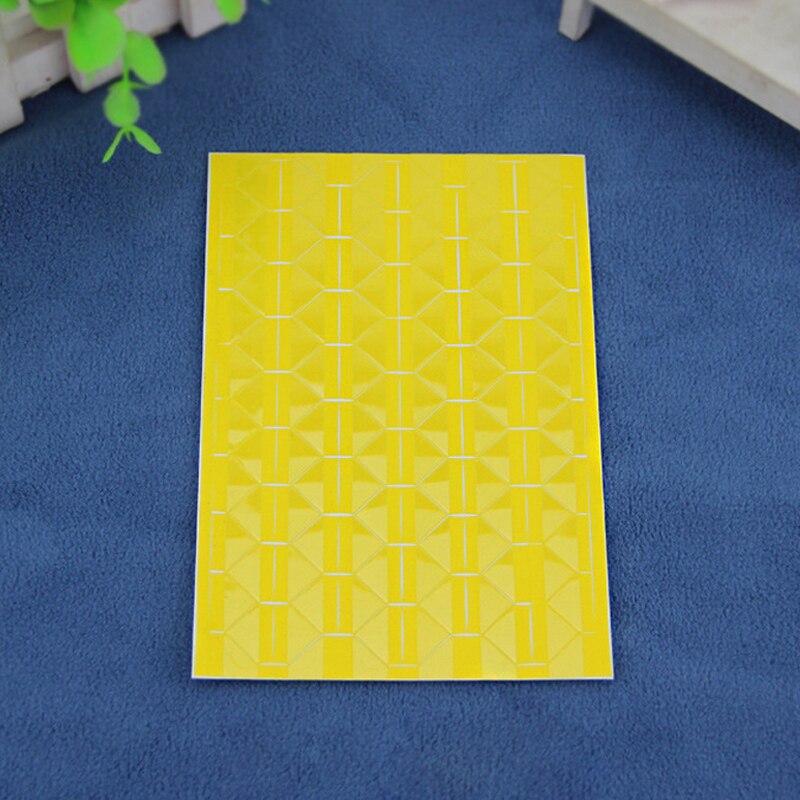 102Pcs/Sheet Pvc Foto Ablum Hoek Stickers Diy Hoek Scrapbook Papier Fotoalbums Frame Foto Decoratieve: Yellow