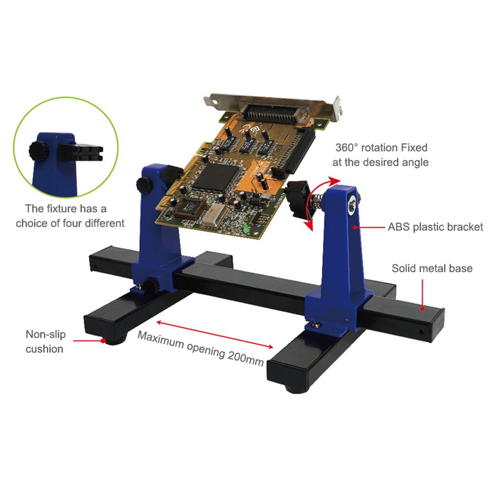 200MM Portable PCB Holder Circuit Board Holder Fixture Soldering Stand Clamp Repair Tool For Soldering Repair