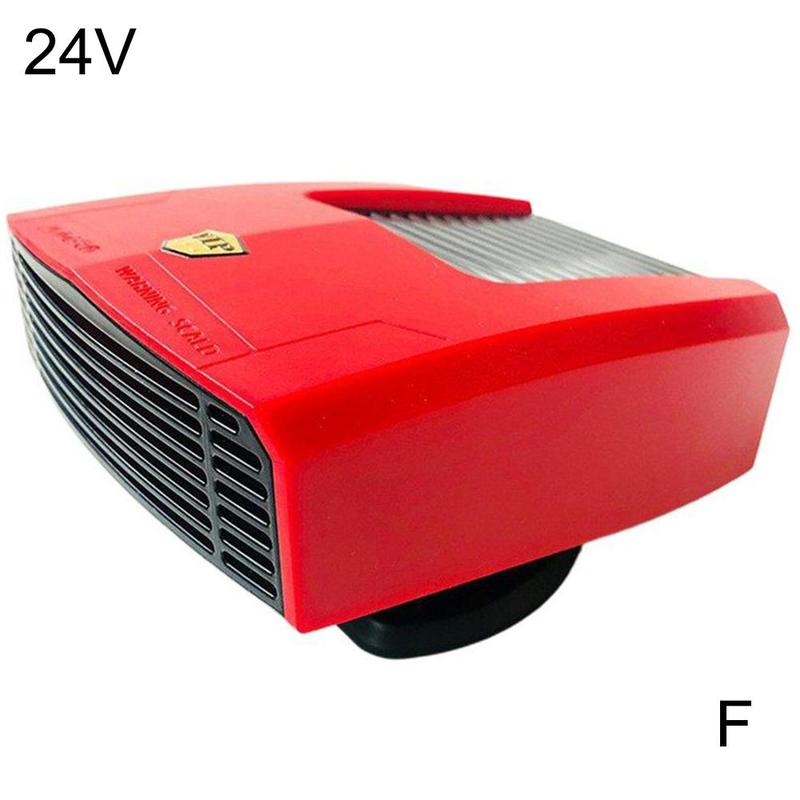 12V/24V 800W Auto Luchtverwarming Ontdooien Defogging Koelventilator Voorruit Quick Verwarming Auto Heater Fan: 24V Red