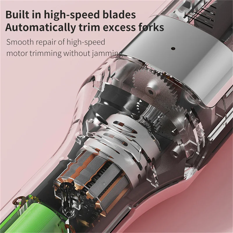Haaruiteinden Trimmer Split Remover Droog Beschadigd Broos Professioneel Automatisch Trim Split voor Vrouwen Draadloze haarsnijmachine