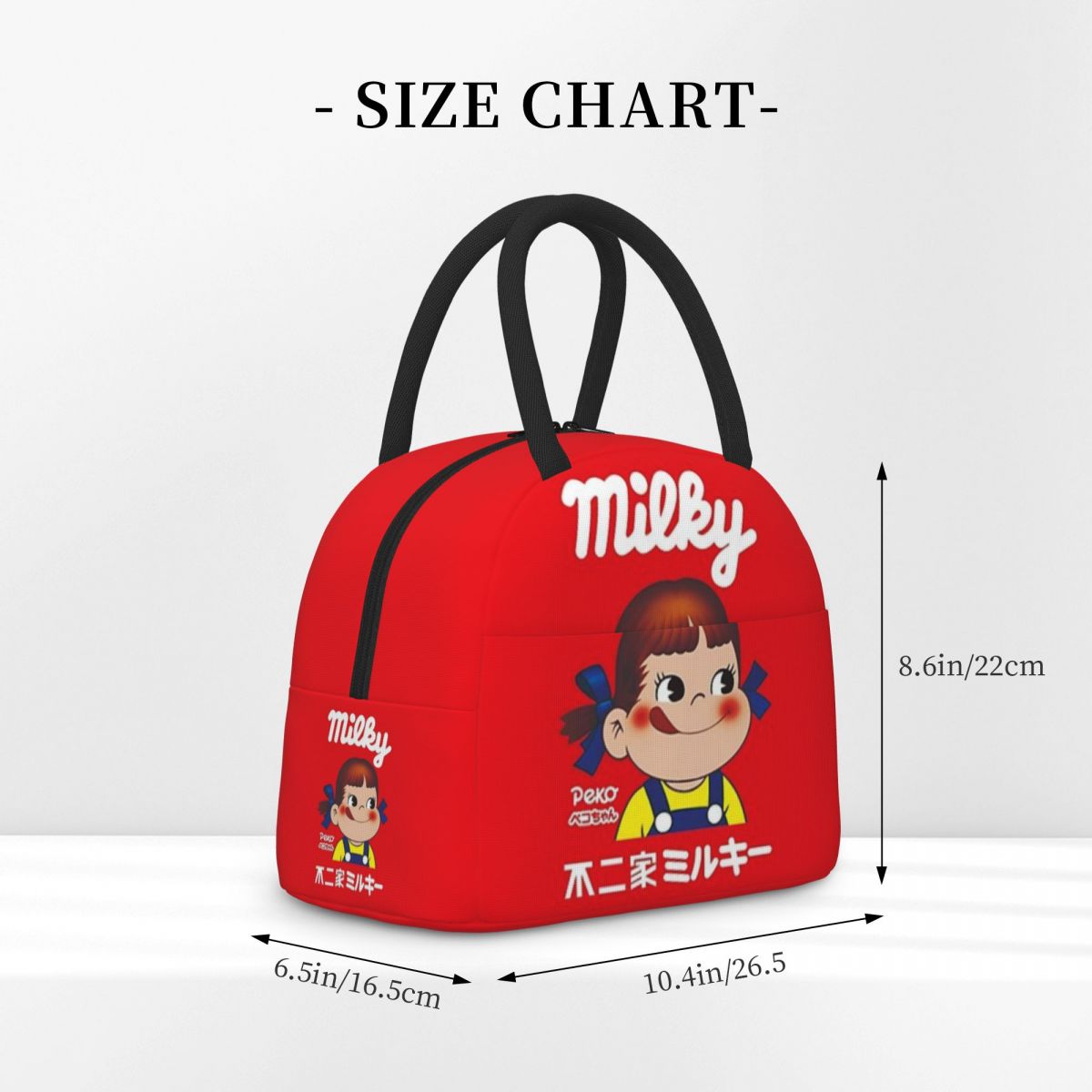 Milky Peko-chan Lunch Box Women Multifunction Cooler Thermal Food Insulated Lunch Bag Kids Portable Picnic Tote Bags