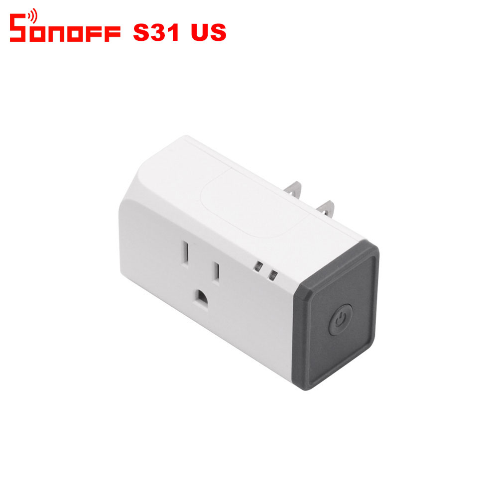 Itead Sonoff S31 US 16A Smart WiFi Socket Monitor Energy Usage Remote Outlet Wi-fi Switch Works With Alexa Google Home Assistant