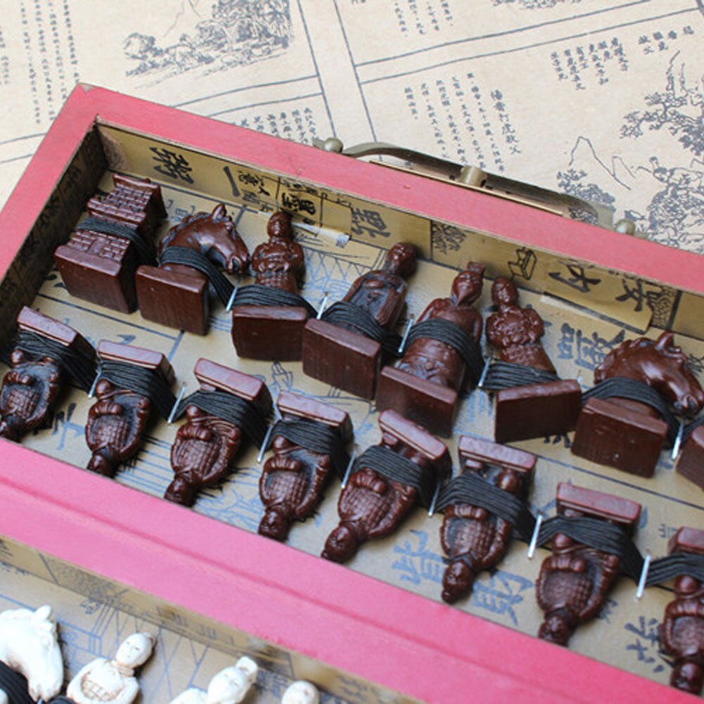 Kids Adults Qing Dynasty Soldiers Table Chess Board Fun Toy Game