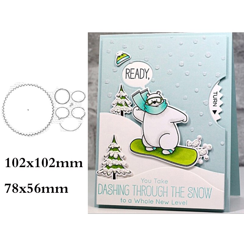 "grattis på födelsedagen" ord cirkel metall skärformar för scrapbooking hantverk stansade kort gör prägling stencil foto: 3
