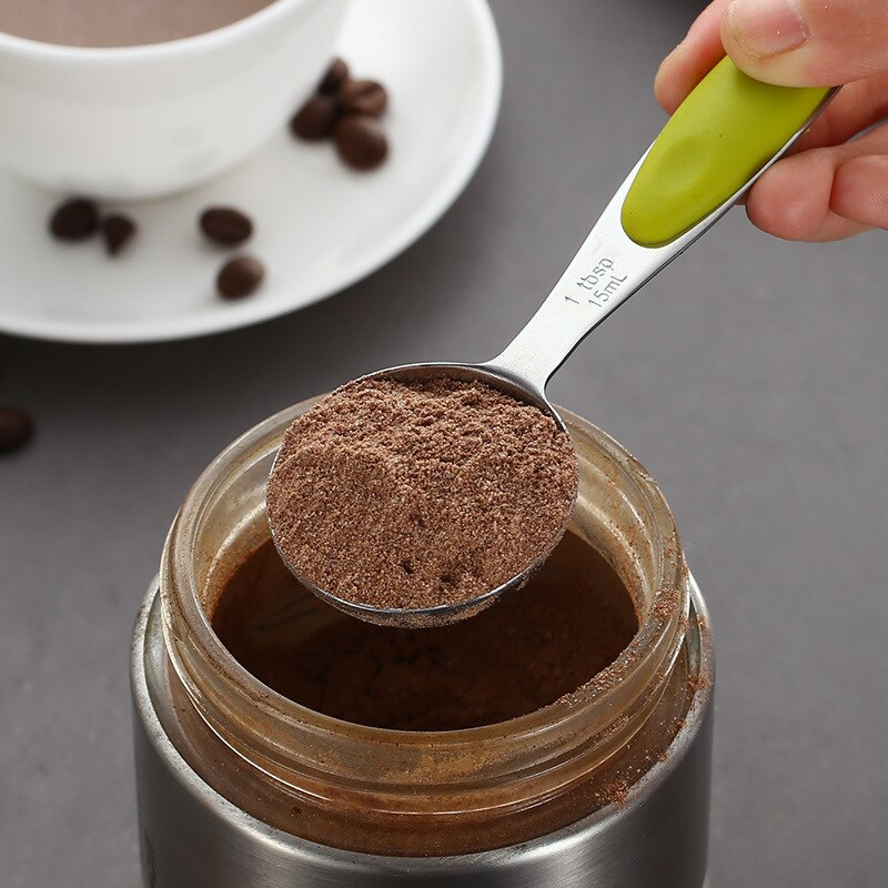 UPORS Stainless Steel Measuring Cups and Spoons Set Stackable Tablespoons Kitchen Measuring Spoon Measuring Cup