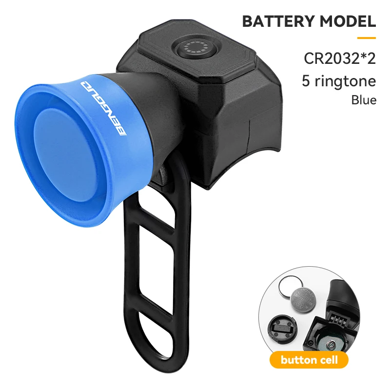 Fahrradhupe Mountainbike Mini USB Ladung Wasserdichte elektronische Fahrradklingel Reitausrügestochen freundlicher Rolle Zubehör: Schokolade