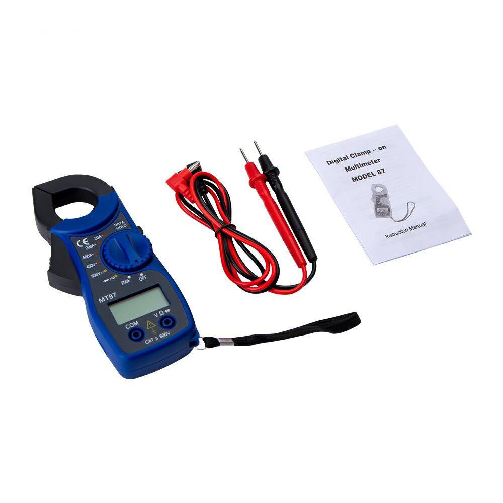 Draagbare  mt87 digitale stroomtang multimeter gelijkstroom wisselstroom spanning tang weerstand amp ohm tester elektronische