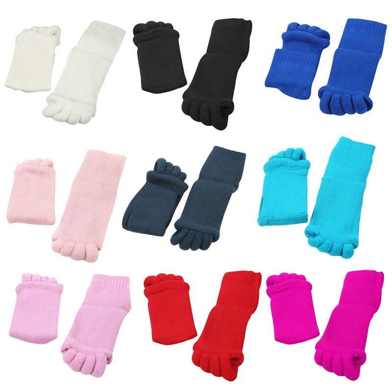 1 paar Fünf Kappe Socken Orthesen Separatoren Für Toes Corrector Orthopädische Valgus Haltung Korrektur Ektropium