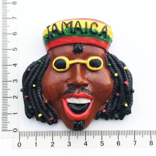 Jamaica Koelkast Magneten Toeristische Souvenirs Vuile Gevlochten Hand Drum Surfen Decoratieve Hars Ambachten Home Decor: C