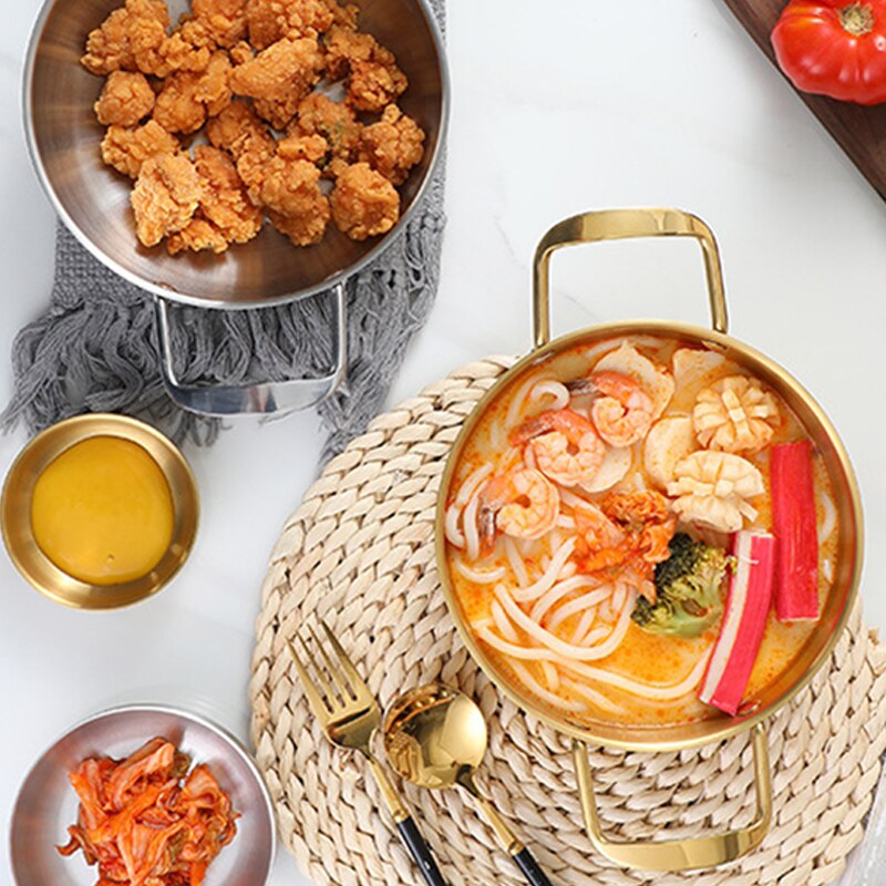 18/20/22cm Stainless Steel Seafood Pot Kitchen Cookware Noodle Pot Soup Pot Cooking Pot Accessories