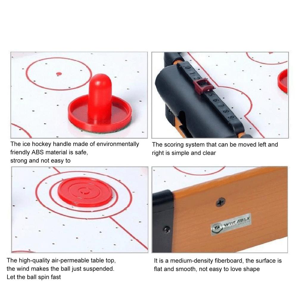 Jeu de Hockey sur Table, Air Hockey, 510x315x95mm, jeux de famille, fête entre amis, pour 2 ou 4 joueurs