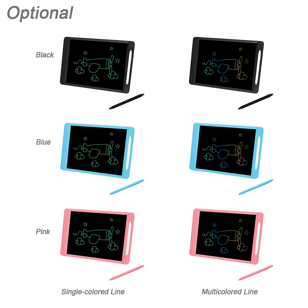 LCD Writing Tablet 11.5 Inch Erasable Pressure-sensitive Double-headed Pen Drawing and Writing Board Eye-protective Writing Pad