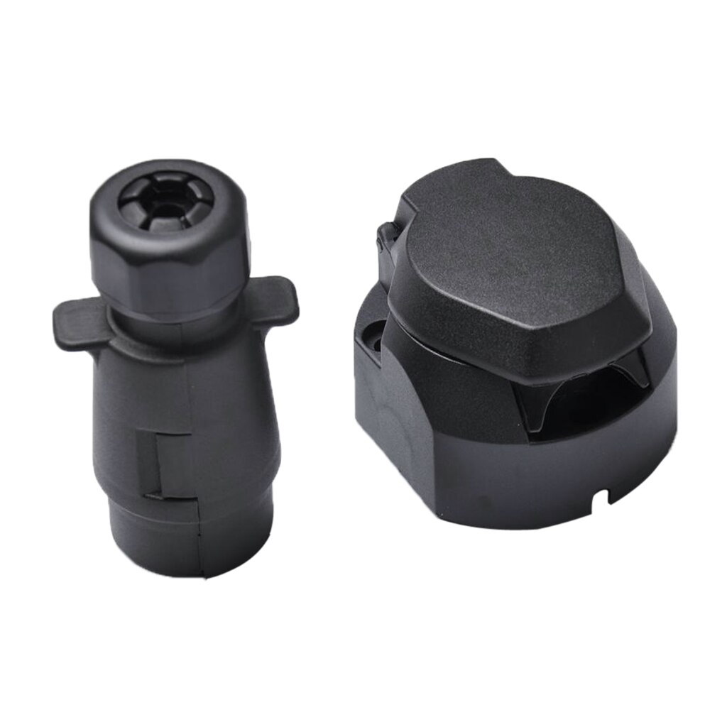 7 Pin Plastic Trailer Plug Socket Connector Caravan Towing Light Wiring