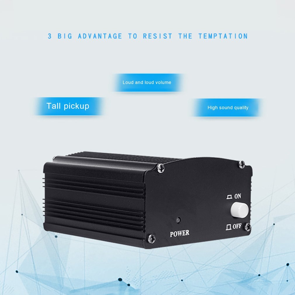 48V Phantom Power Dedicated Capacitance Recording Microphone Sound Card K Song Microphone External Adapter