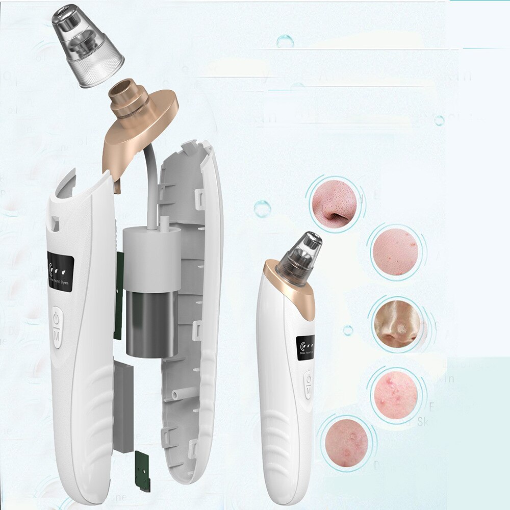 Facial Blackhead Remover Electric Pore Cleaner Blackhead Black Point Vacuum Cleaner Tool Black Spots Pore Cleaner Machine
