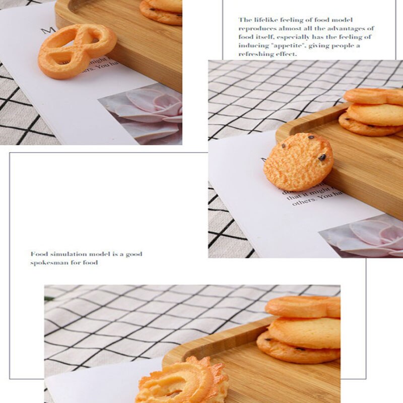 Artificial Cookie Faux Cookie Model Home Simulation Biscuit Food Dessert Baking Kitchen Decoration Table Window Props