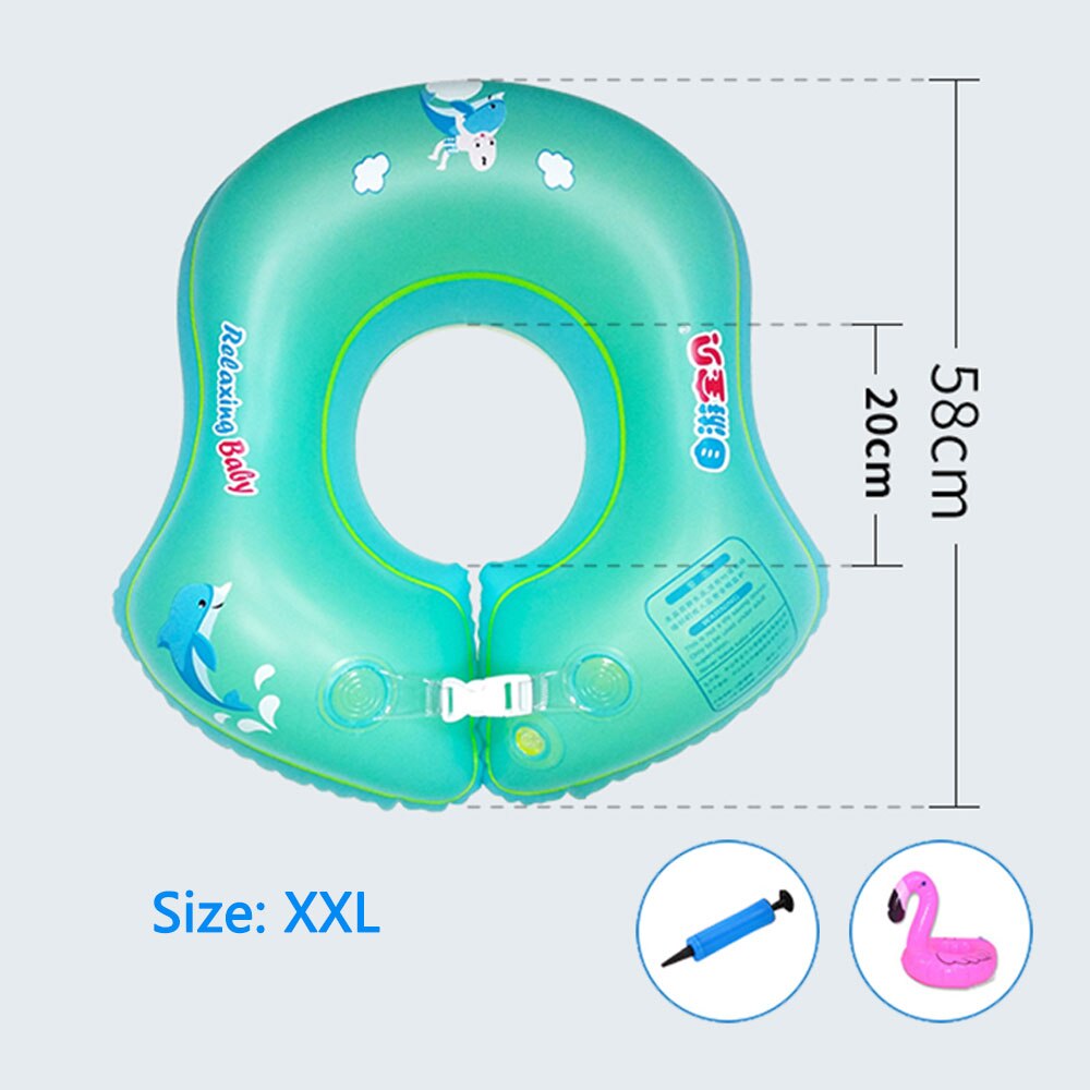 Svømning baby tilbehør cirkel til svømning u formet spædbarn armhule oppustelig ring pvc pool flyde: Xxl