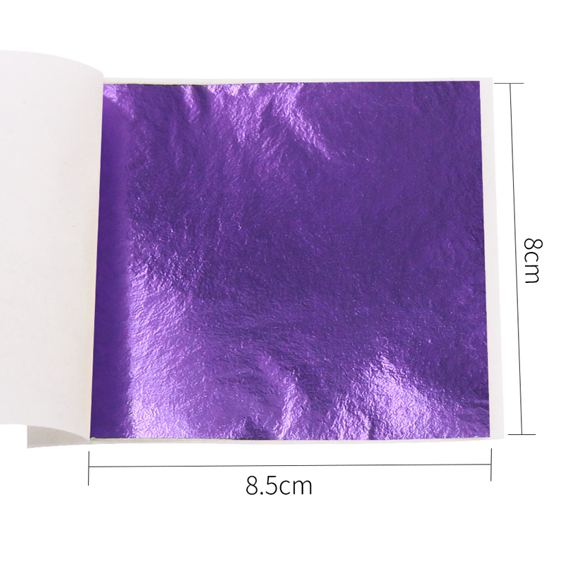 100pcs/10clolors Art Crafts Imitation Gold Sliver Copper Foil - Gilding Metal Leaf Leaves Sheets DIY Crafts Decor Paper