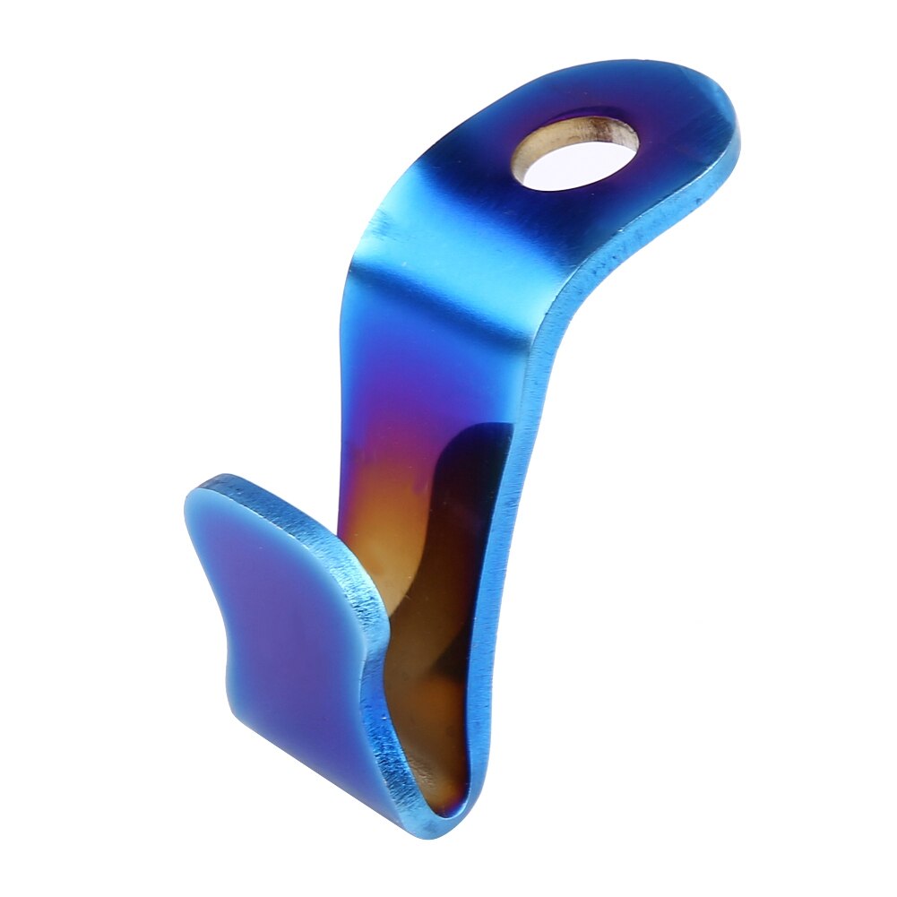 Gancho de acero inoxidable para motocicleta, colgador Universal de 8mm de titanio colorido, para motocicletas