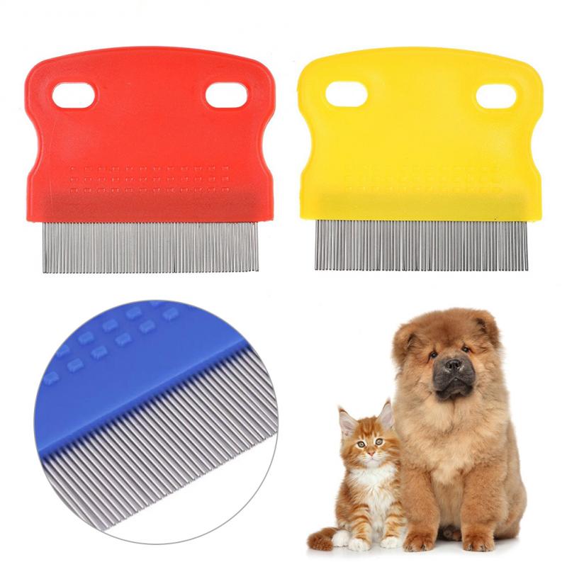 Cat Dog Hair Fleas Terminator Comb Anti Pest Removal Kill Lice Cleaner Grooming Tools Pet Lice Brush Stainless Steel Pet Comb