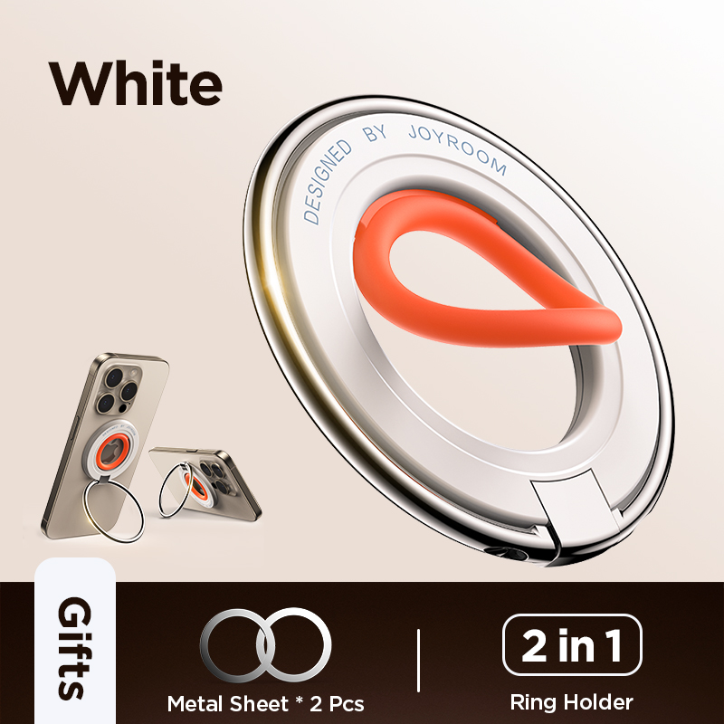 JOYROOM dla Magsafe Uchwyt na telefon Podpórka Magnetyczny uchwyt na telefon Stojak na iPhone 16 15 14 13 Pro/Max Wszystkie smartfony: WHITE