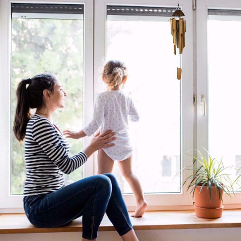Bambu tuulikellot seinäkoriste iso kello putki bambu sarvi putket kookospuusta käsintehty syntymäpäiväkoristeita