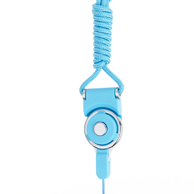 Multi-function Mobile Phone Straps Rope for Samsung Galaxy S6 S7 edge Plus iphone 6 Plus Lanyard Neck Strap Phone Straps: blue