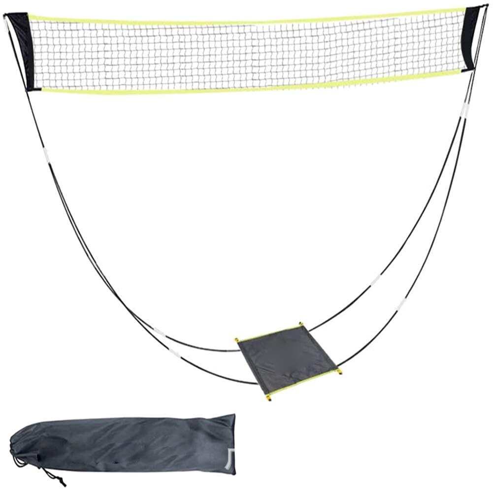 Portable 300cm Outdoor Indoor Standard Badminton Training Game Net with Stand: Default Title