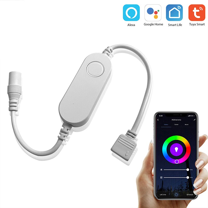 Smart LED Strip Light Controller 5in1 WIFI TUYA 12V 24V | Guan Seng Electrical | Singapore