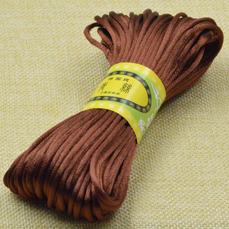 20 Meter Gevlochten Macrame Touw Zijde Macrame Koord Touw Draad Draad Nylon Koord Diy Voor Maken Chinese Knoop Armbanden Rat staart Koord: Dull