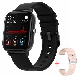 P8 Smart Watch Android Heart rate Blood Pressure Smartwatch Fitness Bracelet Sport Watches Men Women for IOS xiaomi huawei: black gold silicone