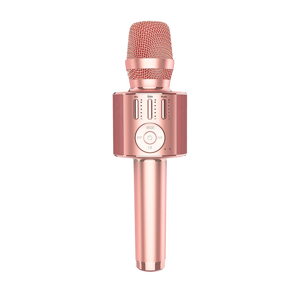 Mini Karaoke Microfoon Set – 4 Stuks In Roségoud, Blauw, Roze & Zilver – 3,5 Mm Aansluiting – 58x18 Mm – Voor Laptop, Tablet, Smartphone – Zinklegering