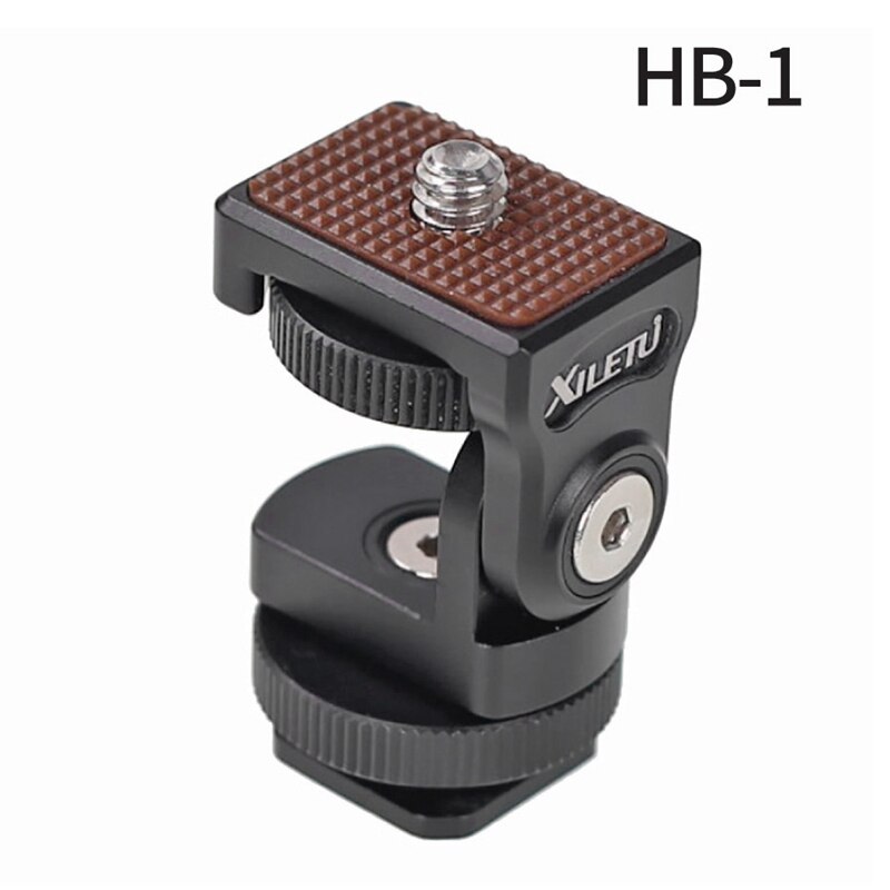 XILETU HB-1 Mini chaussures chaudes support de montage réglable sur caméra moniteur support 1/4 pouces vis pour vidéo caméra moniteur remplir L