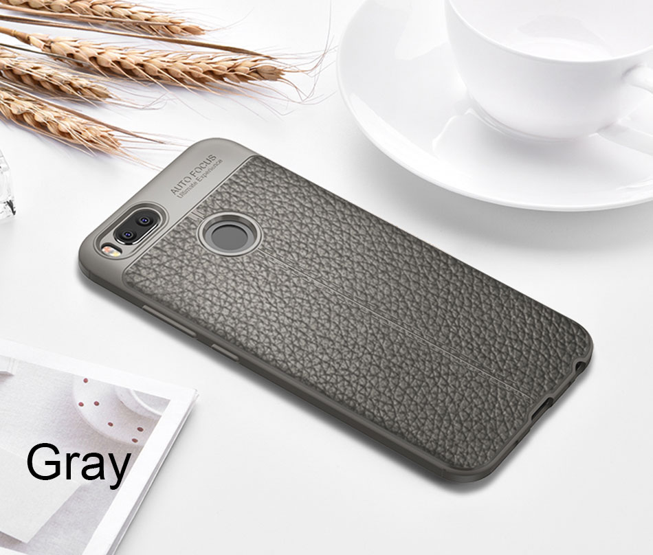 Funda de teléfono ultrafina de TPU suave de lujo para Xiaomi mi A1 funda trasera a prueba de golpes para Xiaomi mi 5X fundas de silicona mate Coque: For MI A1 / Grey