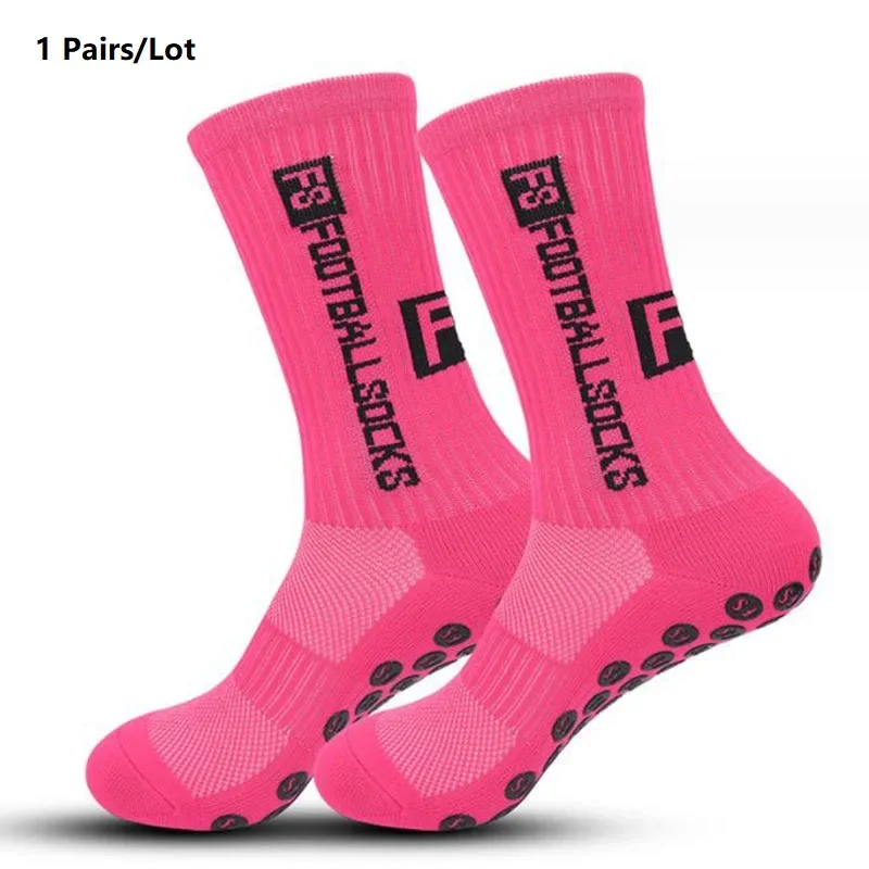 1/20 paires anti-dérapant chaussettes de Football hommes femmes anti-dérapant Football basket-ball Tennis Sport chaussettes poignée cyclisme équitation chaussettes 38-46 2025: Or