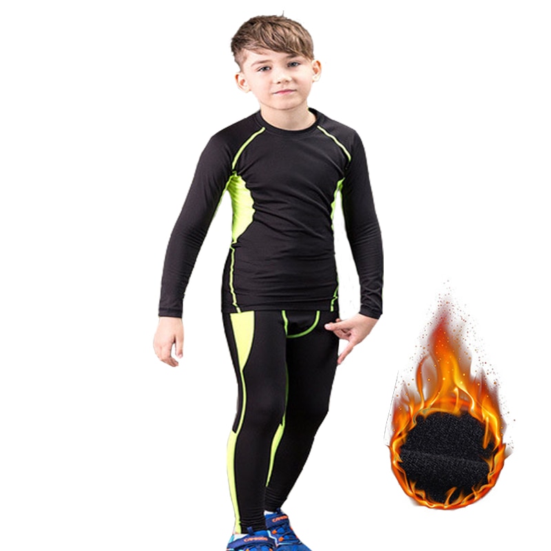 Thermisch ondergoed set kinderen winter warme lange onderbroek masculino snel drogend lang thermo ondergoed lucky john jongens kinderleggings