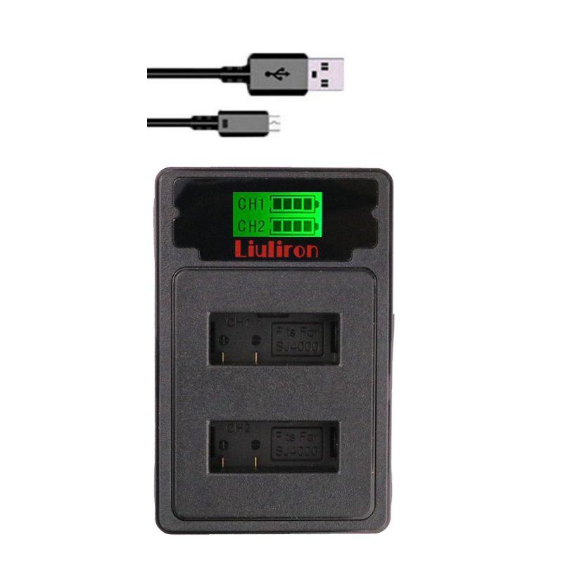 900mah SJCAM SJ4000 batería + cargador para SJCAM sj4000 sj 4000 SJ5000 6000, 7000 de 8000 sj9000 SJ cam M10 acción batería de cámara