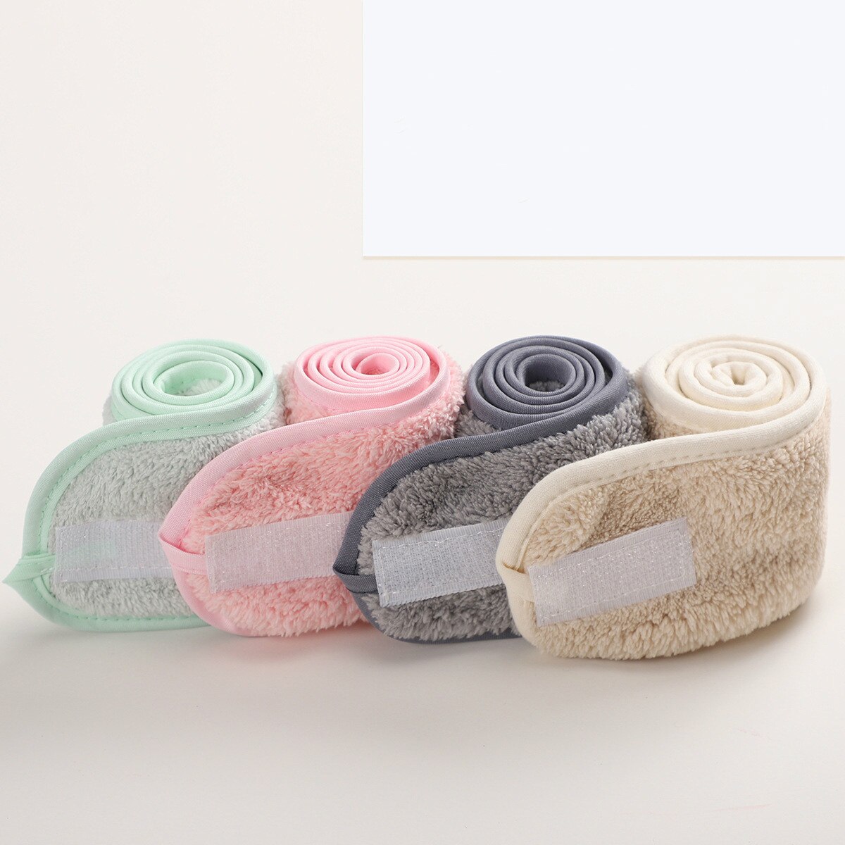 1 st rosa kosmetiska pannband mjuka elastiska hårband hårsnören för att tvätta ansiktet dusch spa sminkverktyg magiska tejp smink hårband