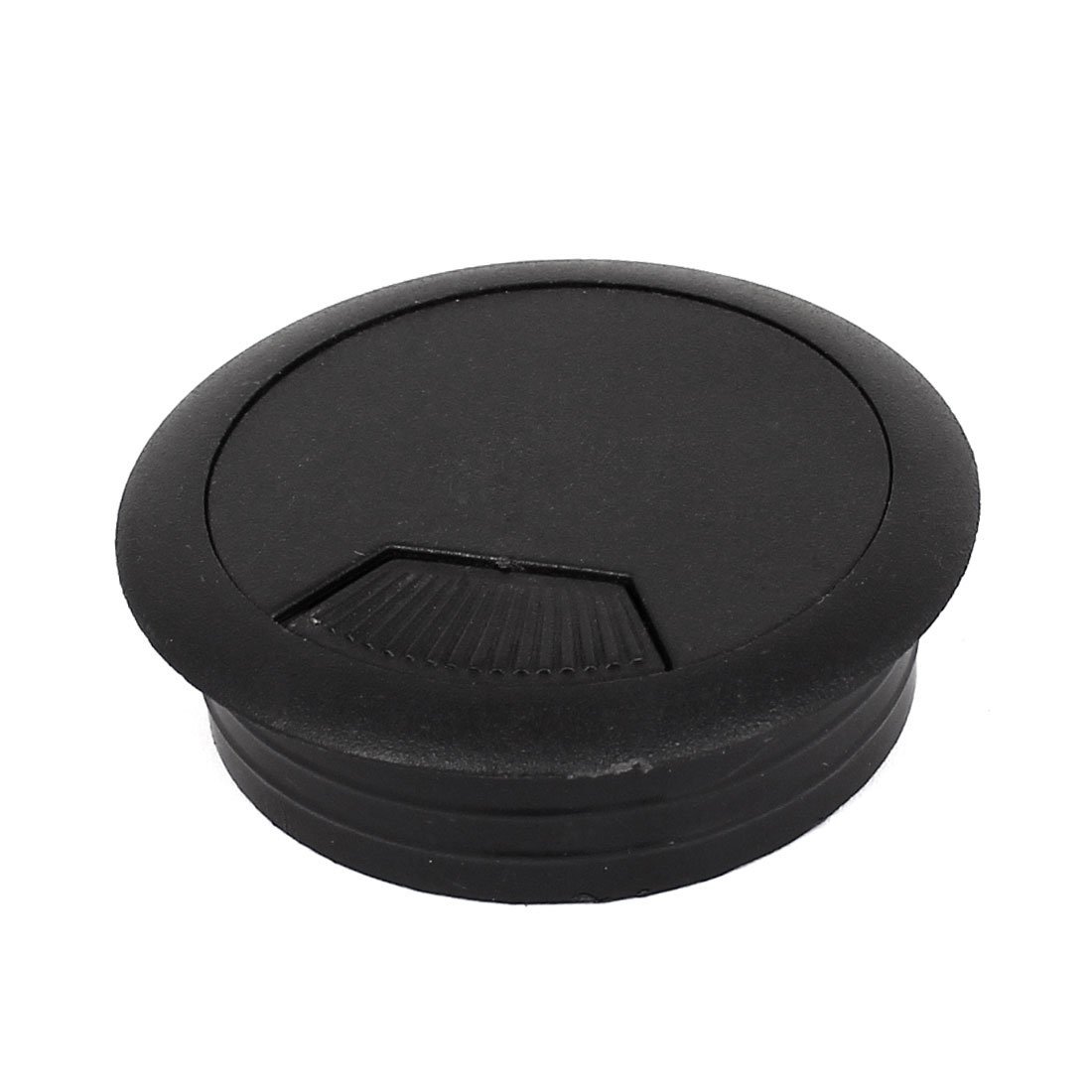 Style Plastic Desk Cable Hole Cover Outlet 50 mm Tie Mount Plastic Black