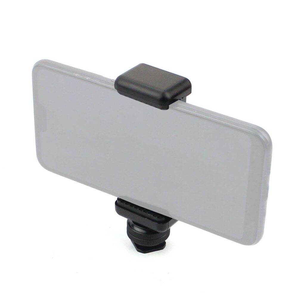 Tornillo de montaje para trípode de 1/4 pulgadas, adaptador de zapata para Flash con soporte para móvil, Clip para teléfono móvil, piezas de fotografía