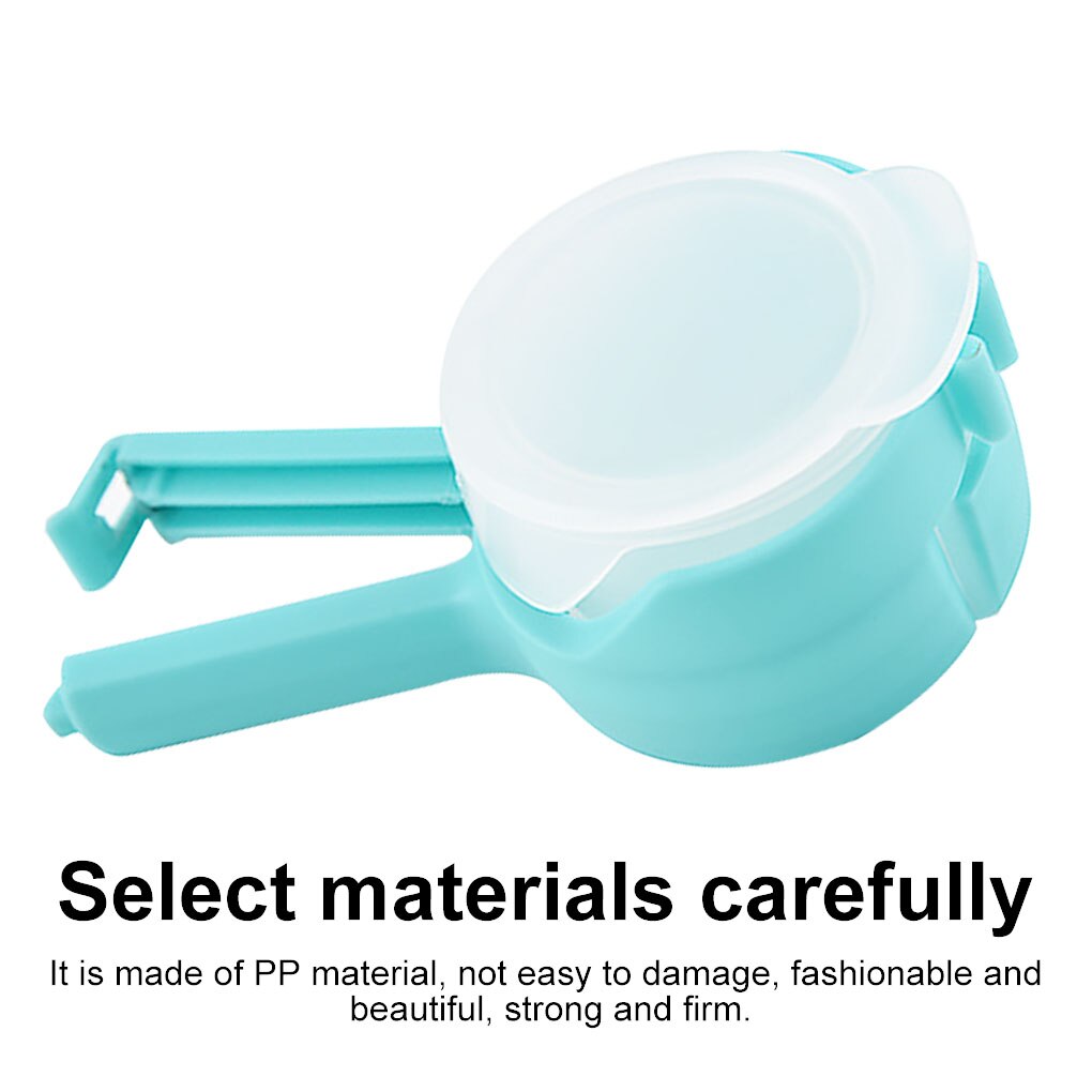 Plastic Bag Sealing Clip Food Saver with Discharge Nozzle Moisture-proof Snack Clamp Kitchen Tool