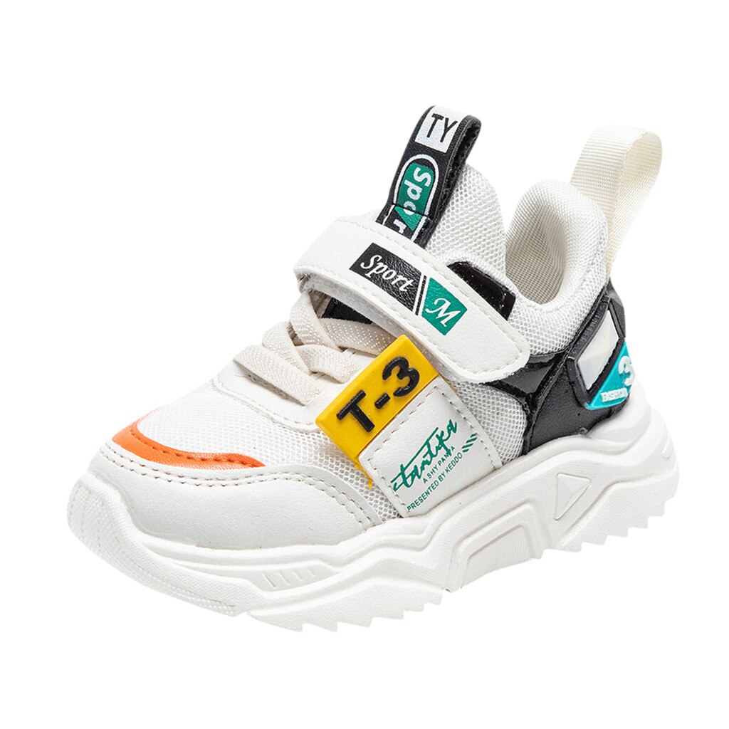 Baby Girls Boys Shoes Kids Mesh Sports Casual Sneakers Toddler Casual Outdoor Sneakers Breathable Shoes: White / 11