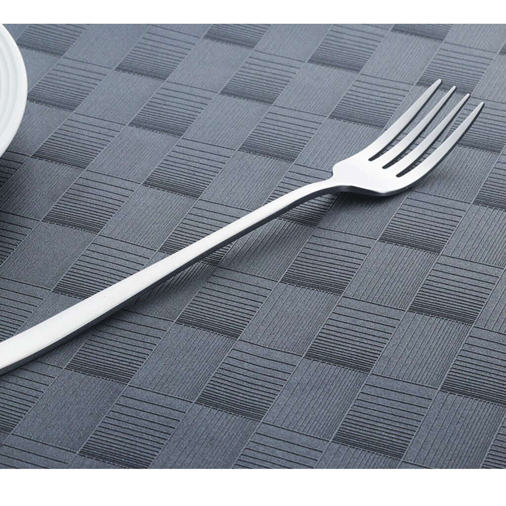 Bordsgafflar bestick rostfritt stål middag gaffel stekgafflar köttgafflar 20 cm: Silver-