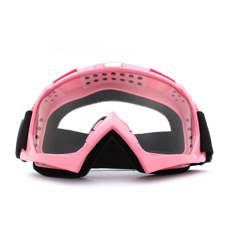 Gafas de Motocross para adultos, Gafas de motocicleta ATV, lentes transparentes, casco de esquí, Googles todoterreno para Kawasaki Oculos Gafas: Castaño