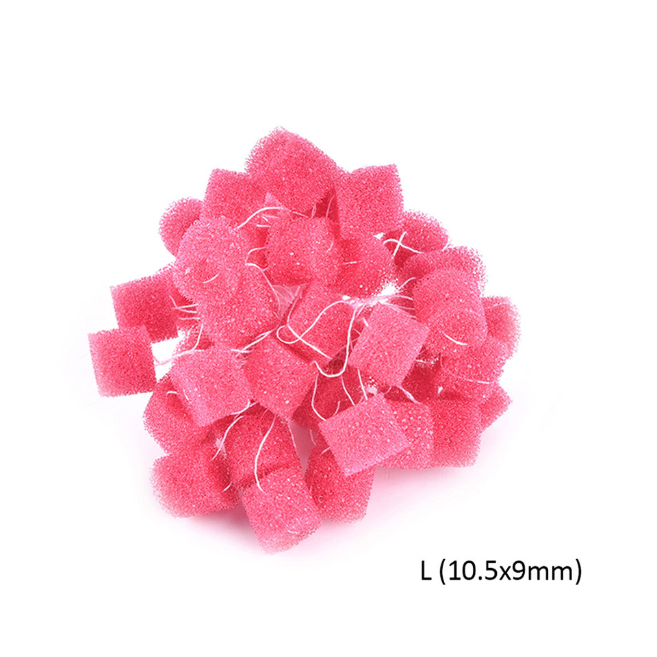 Almohadillas de impresión para los oídos, almohadillas de espuma otobloqueo para los oídos, 50 piezas: Red  Dia. 10.5x9 mm