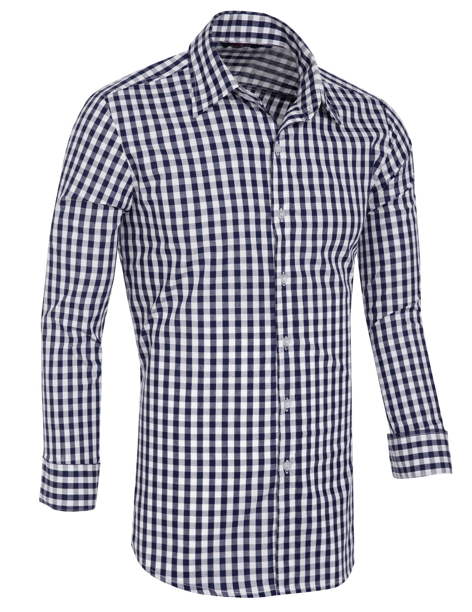 Kleding Mannen shirt Lente klassieke plaid blouse vintage Stijlvolle & Slim Fit Lange Mouw Kleine Rooster Shirts mannen Tops S ~ 3XL camisas