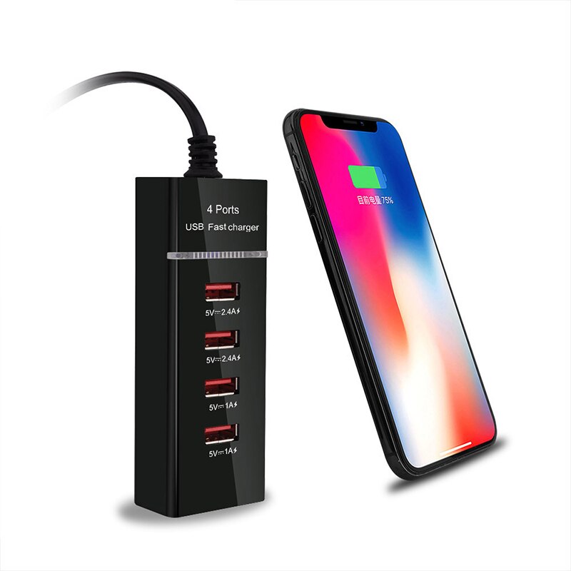 Universal 4 USB Port Schnelle Handy-ladegerät Reise Wand Power Schnelle Lade EU UNS Stecker Adapter Für IPhone Samsung Xiaomi huawei